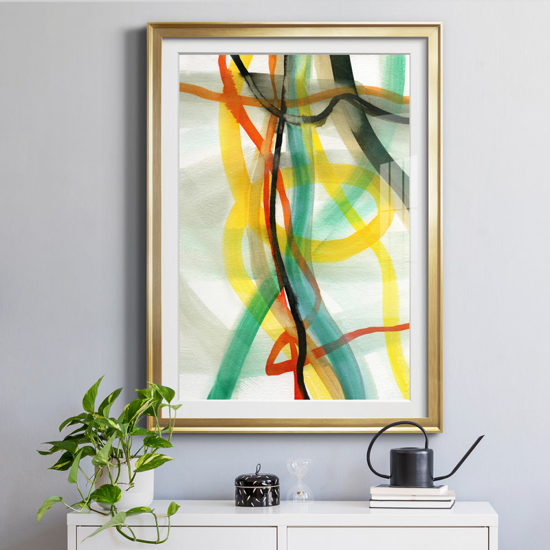 «Window Drama II» par Susan Jill - reproduction d'art sur papier encadrée, H 30,5 po x l 42,5 po x P 1,5 po, Encadrement doré