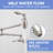 Pot Filler,wall Mount Commercial Pot Filler Faucet,brass Material Kitchen Folding Faucet,coffee Machine Faucet With Stretchable Double Joint Swing Arms,brushed Nickel-120756517