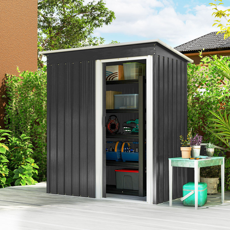 Kiazer 5 ft. W x 3 ft. Metal Dome Tool Shed
