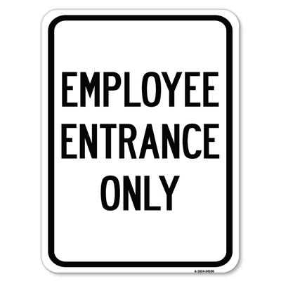 Entrée pour employé seulement / 24106
