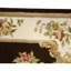 Hand Knotted Area Rug in Brown And Cream