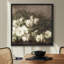 «Vintage White Roses Timeless Floral Elegance Nature Wilderness», illustrations rustiques zen encadrées sur toile-1601764728-1601764729