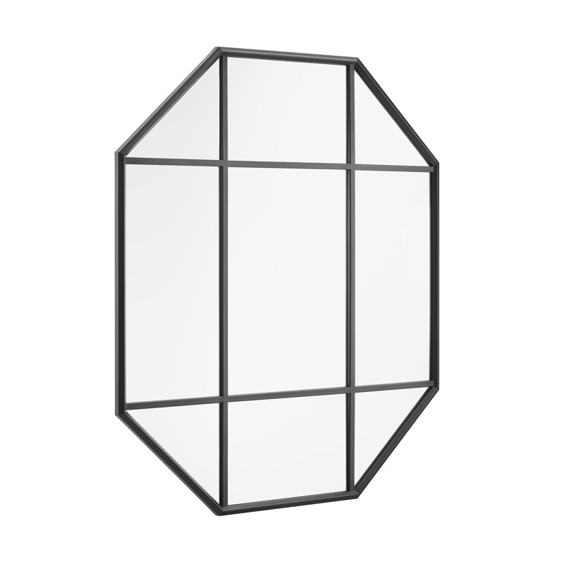 Metal Wall Mirror, Black