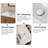Los Flexi White Rectangular Semi-Recessed Vessel Bathroom Sink with Overflow-118434738