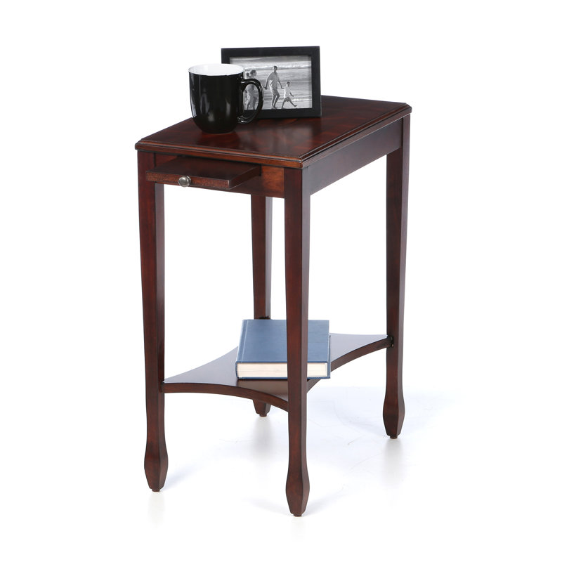 Sbordone End Table with Storage, Plantation Cherry