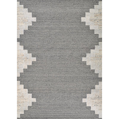 Tapis intérieur / extérieur gris neige Tayseer