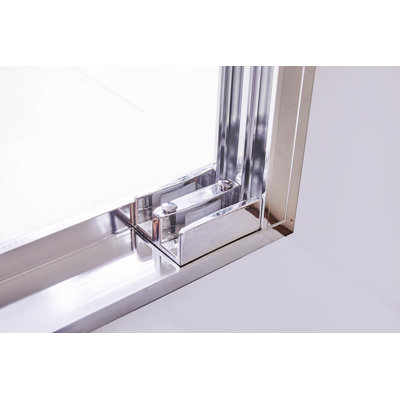 56 - 60 In. W X 72 In. H Semi-Frameless Shower Door, Double Sliding Shower Door, 1/4" (6Mm) Clear Tempered Glass Shower Door With Explosion-Proof Film
