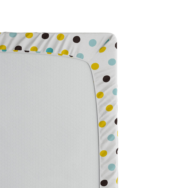Microfiber Polka Dots Fitted Sheet, Full Fitted Sheet