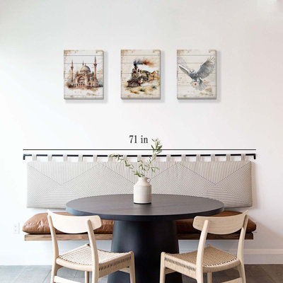 Château magique, art mural Magic Express Train, chouette des neiges, peintures, décoration murale, aquarelle, potier magique, affiches, reproduction d'art, pour chambre d'enfant, salle de jeux, décoration intérieure, 12 x 16, 3 pièces