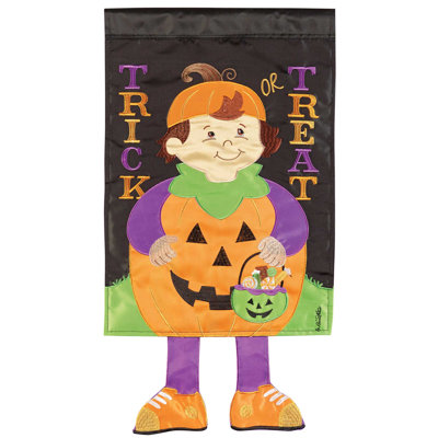 Aylanna Double Sided 44 in. H x 30 in. W Polyester Halloween Garden flag
