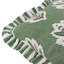 Sessile Leaf Floral Green Square Throw Pillow Cover