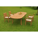 Taber Outdoor 5 - Piece Teak Dining Set