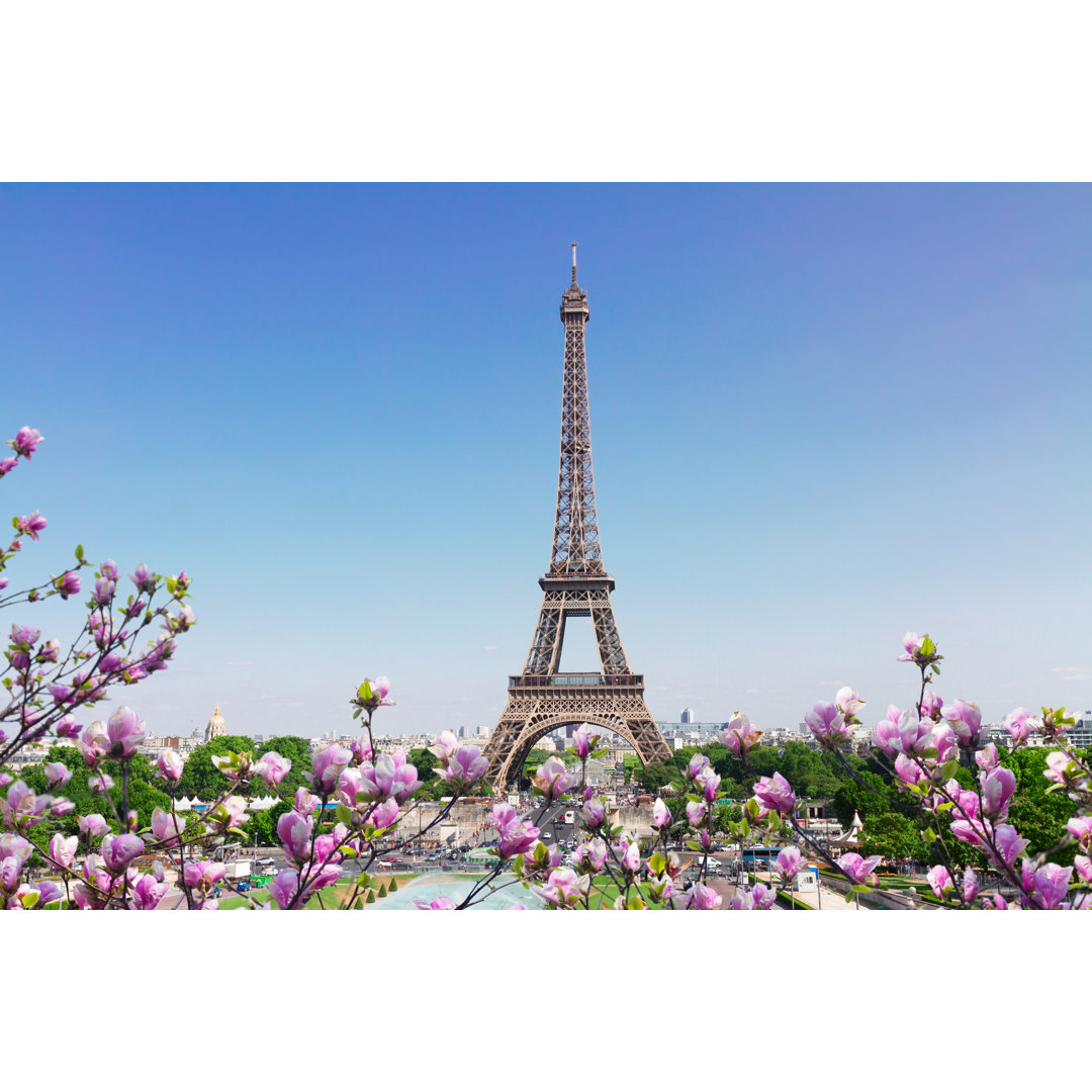 Eiffelturm, Paris von Neirfy - Leinwandfoto gewickelt