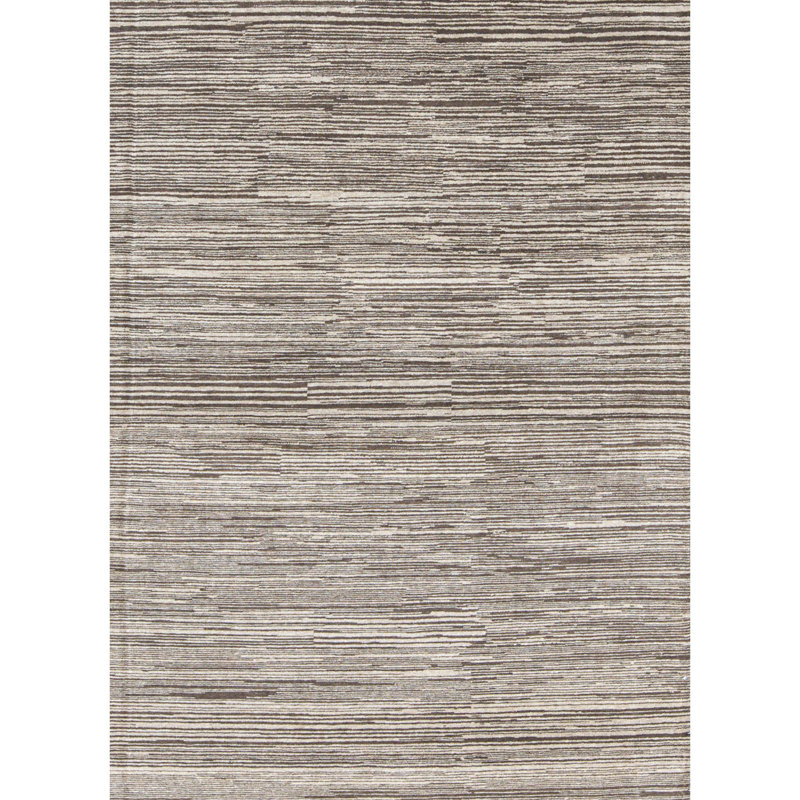 One-of-a-Kind Hand-Knotted High-Quality Gray/Beige Area Rug