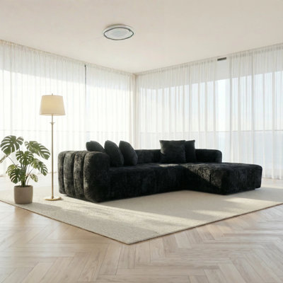 Canapé modulaire en L 107,9 po avec canapé Boneless Couches.