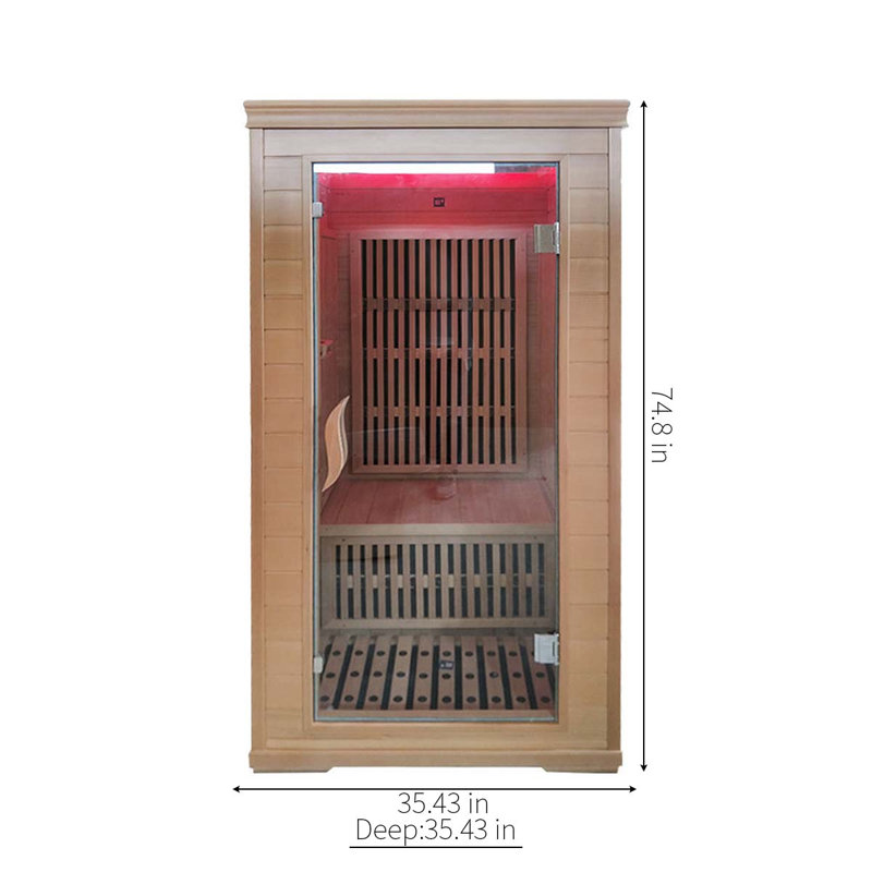 Indoor FAR Infrared Sauna in Hemlock