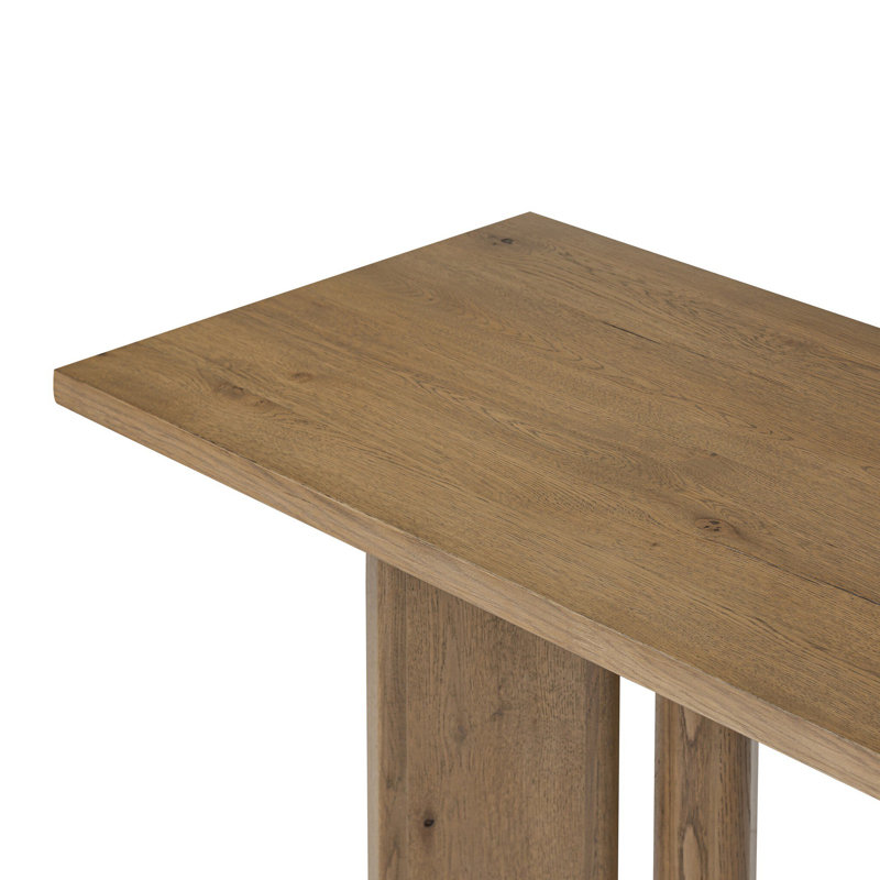 Huxley 78'' W Console Table, Rubbed Light Oak