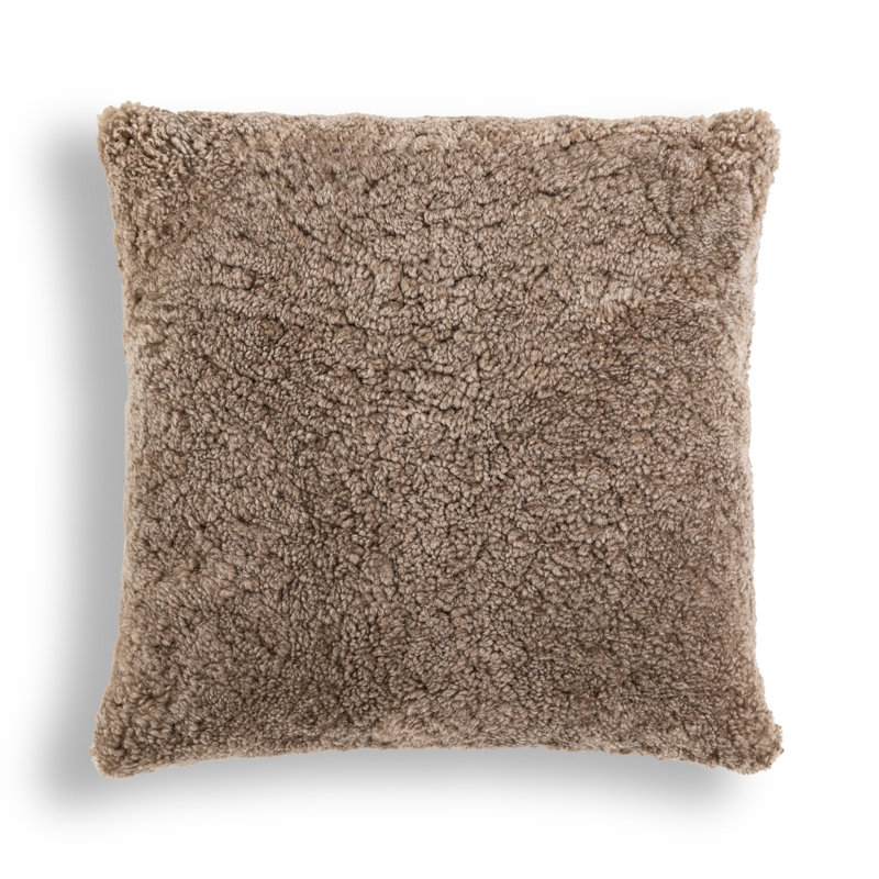Housse de coussin Toby - Taupe Shearling - 20 po x 20 po