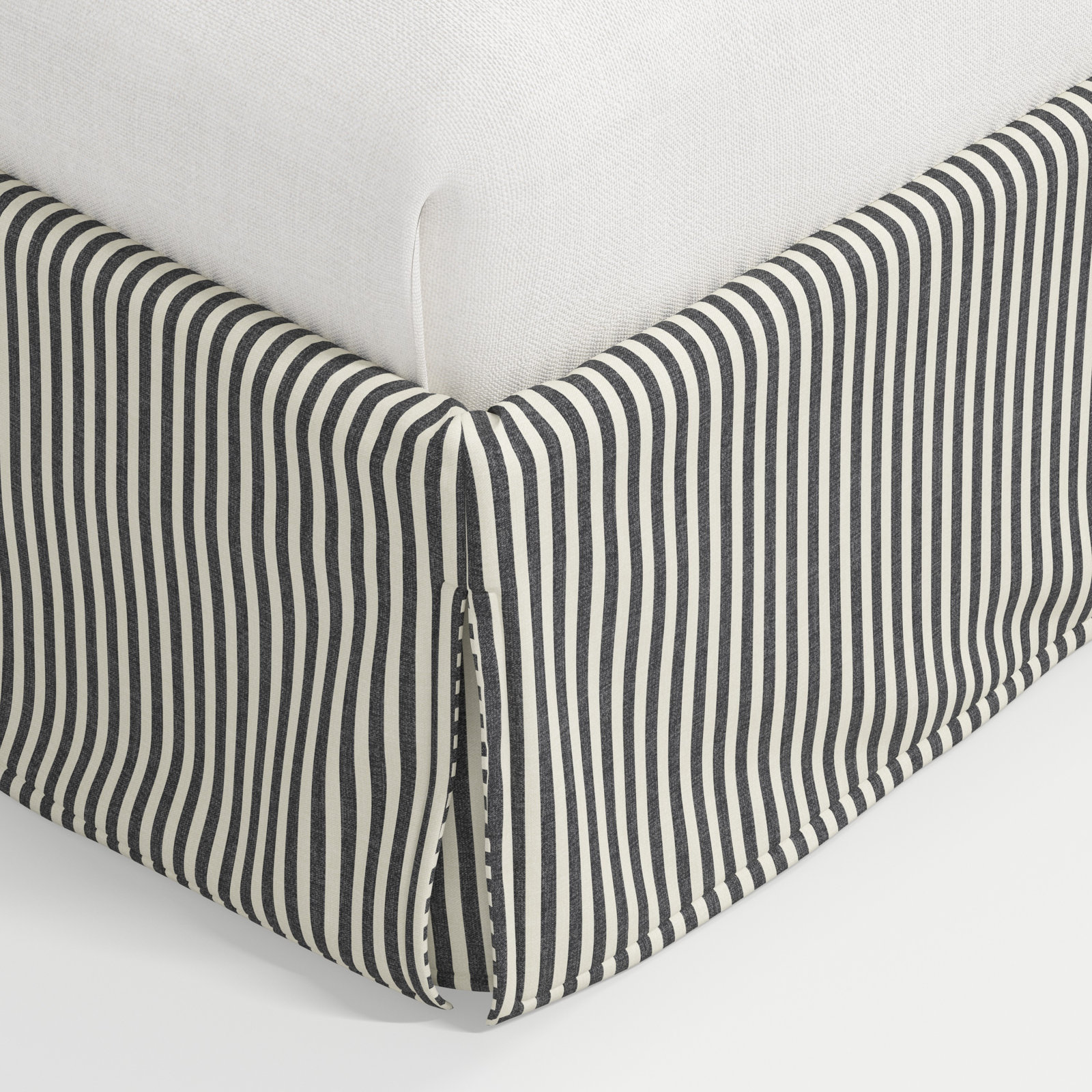 Stoffer Home x Cloth and Co. Maura Bed, Jane Stripe Carbon, Full