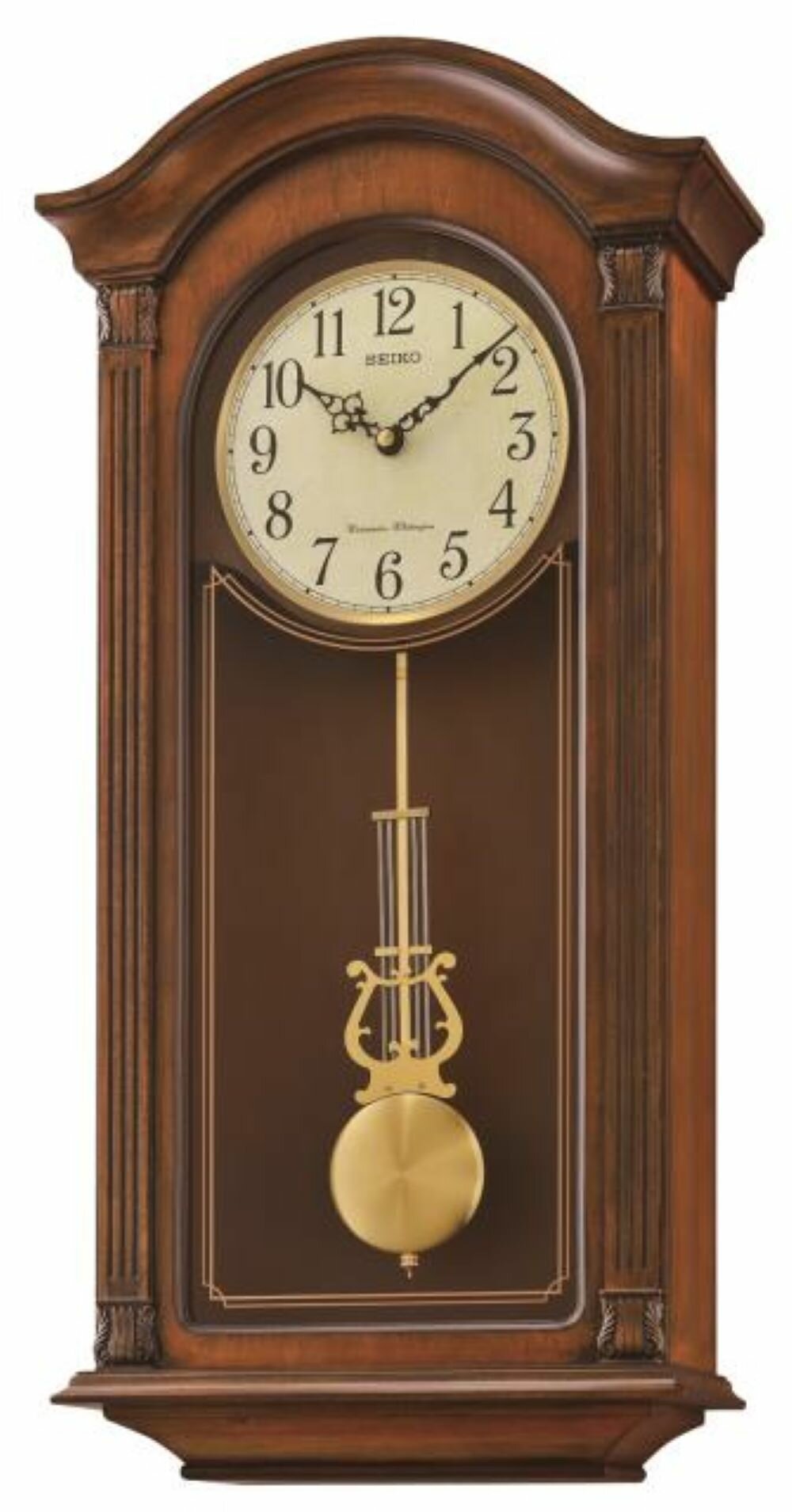 Seiko Solid Wood Wall Clock Wayfair