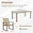 Takeia 7-Piece Rectangular Metal Dining Set 