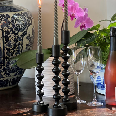 3 Piece Silhouette Taper Candlestick