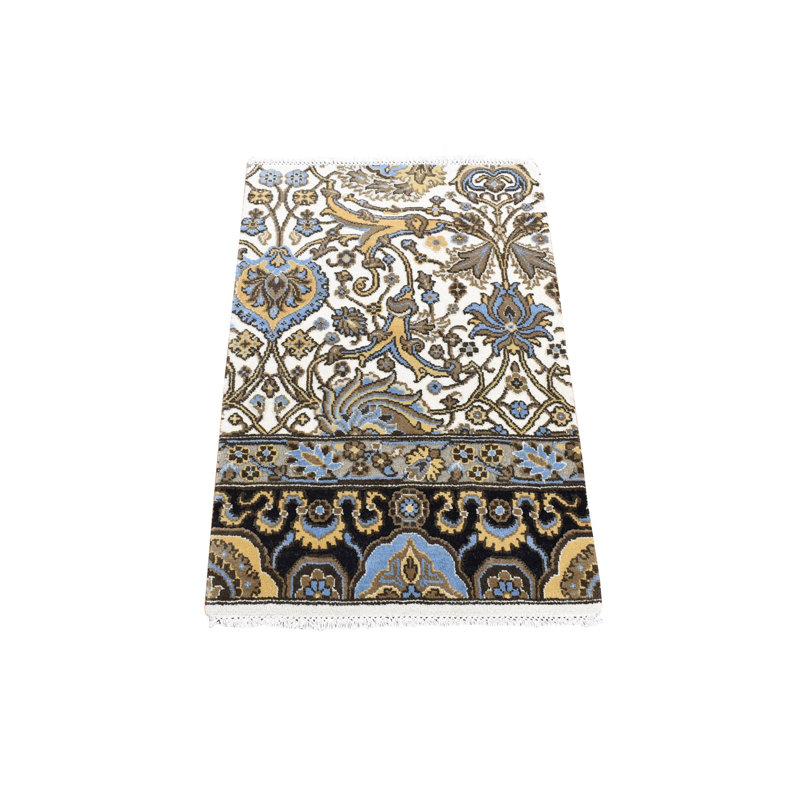 Tapis échantillon en laine noué à la main 2 pi x 3 pi 2 po FA17E94CB18D4759825467601561823F