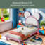 Lit plateforme en cuir Analeyah-132214303