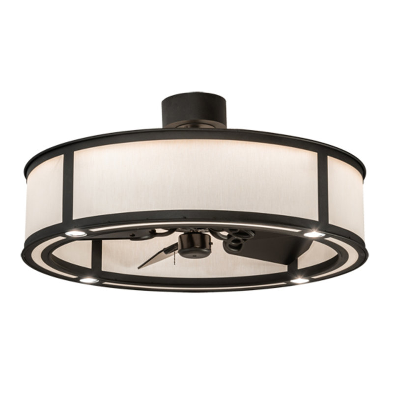 Smythe Craftsman LED Downrod Ceiling Fan