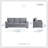 Denaux 84" Modern & Contemporary Luxurious Chenille Fabric Sofa with Elegant Nailhead Trim & Faux Wood Feet-1439123513