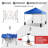 10 Ft. W x 10 Ft. D Metal Pop Up Canopy Tent with One Push Setup-100704046