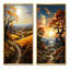 «Countryside Harvest Gold Patchwork», 2 pièces-1513803442-1513803443