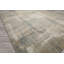 Tapis beige abstrait en laine tissé à la main 8 x 10
