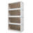 4 Pack Stackable Folding Storage Closet with Lid