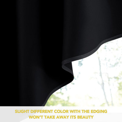 Swag Valances for Windows, Thermal-Insulated Rod Pocket Kitchen Curtains, 2 Panels