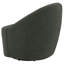Fauteuil d'appoint pivotant vert Denali