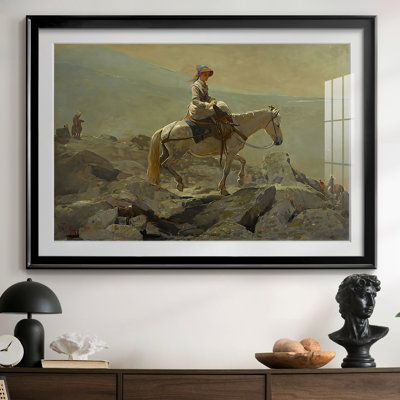 The Bridle Path, White Mountains-Winslow Homer-Framed Print with Mat and glass-1868