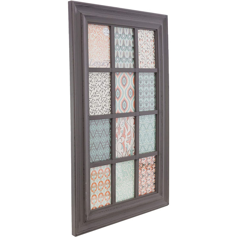 Cadre de collage en plastique 4 po x 6 po Aberham, Gris