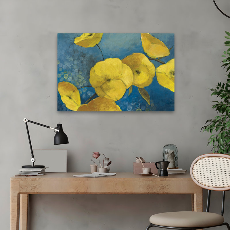 Plantes, fleurs, fleurs ensoleillées, art mural, H 16 po x l 24 po
