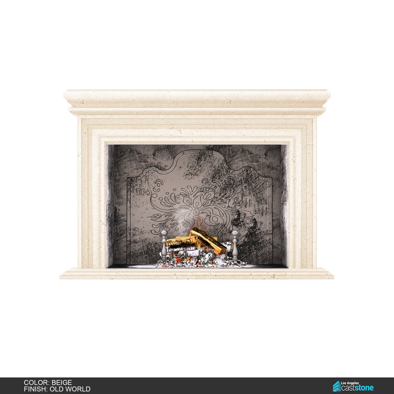 Palermo Fireplace Surround, Beige Old World
