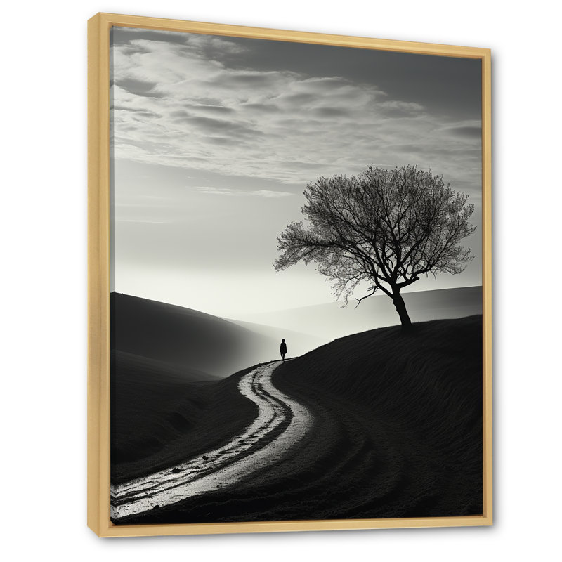 Harmonic Horizon Minimalisme, photographie sur toile, Cadre naturel flottant, H 20 po x l 12 po x P 1 po