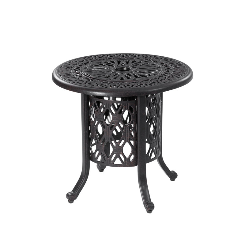 HOPRome 10 pte Ensemble de table d'appoint d'extérieur seau à glace / seau à cocktail brun