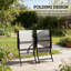 Ensemble de 2 chaises d'extérieur pliantes-719419689