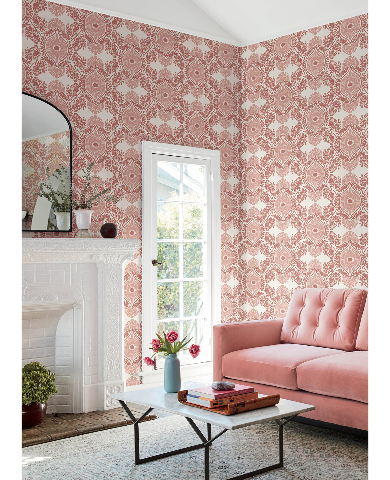 Giry Wallpaper, Red