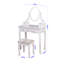 Coiffeuse Dandrew avec tabouret et miroir