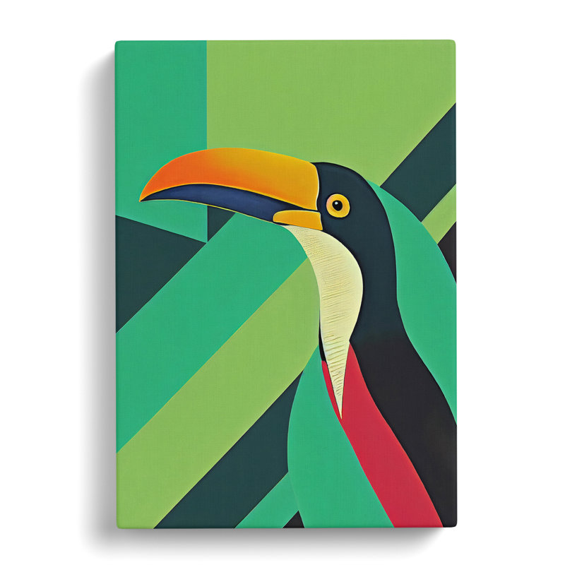 Toucan Abstract Vol.6 - Wrapped Canvas, 50cm H x 35cm W x 3cm D