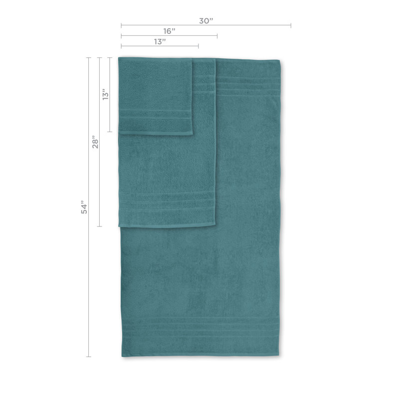 Ensemble de serviettes 6 pièces Martex Ultimate, Bleu sarcelle Larkspur