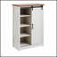 Commode à 5 tiroirs avec porte de grange coulissante, style campagnard rustique pour un rangement polyvalent et une esthétique moderne-1357718826