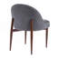 Chaise rembourrée en tissu et fer