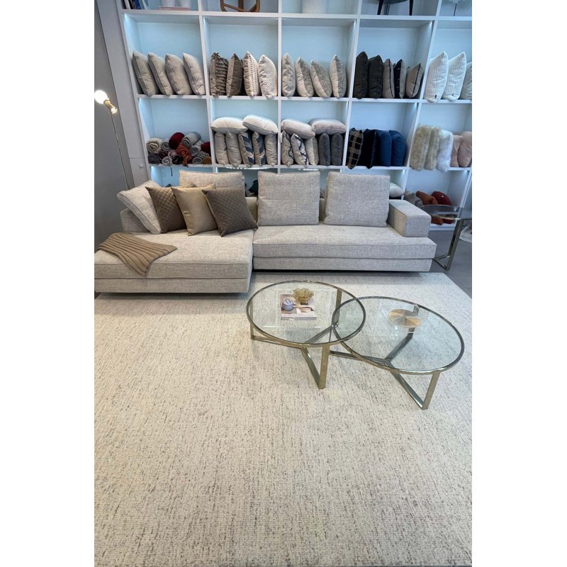 Bindi Rectangle Area Rug in Oat Meal, Rectangle 5' x 8'